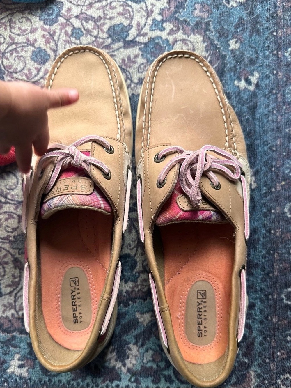 Sperry Two-Tone Cream and Tan Boat Shoe